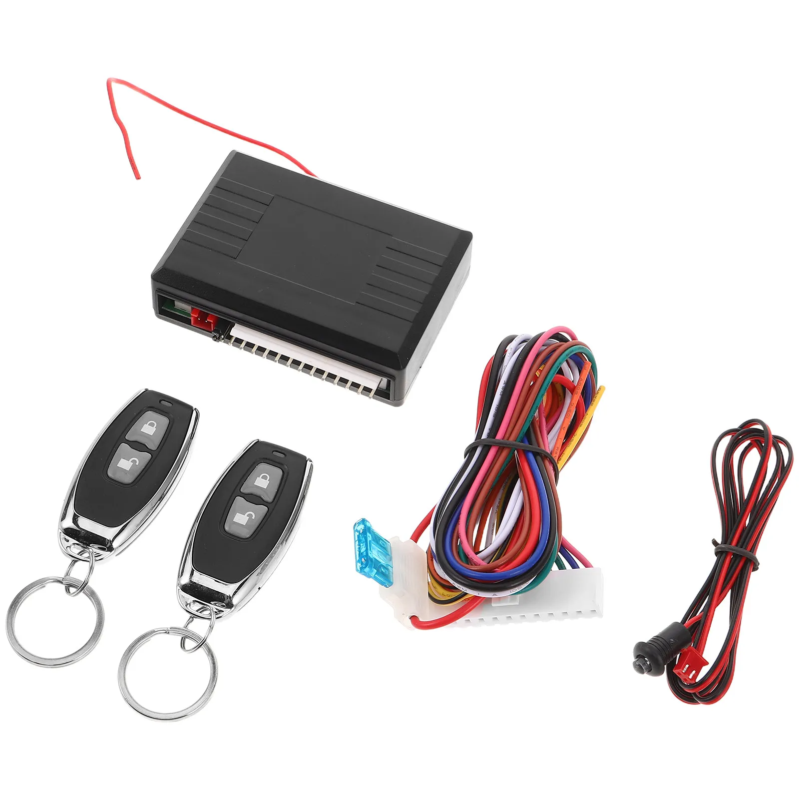 

1 Set Keyless Central Locking System Universal Car Remote Central Kit Diy Installation No Tools Long Range Remote Control Auto