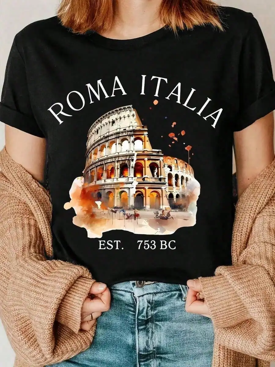 Camiseta Casual De …