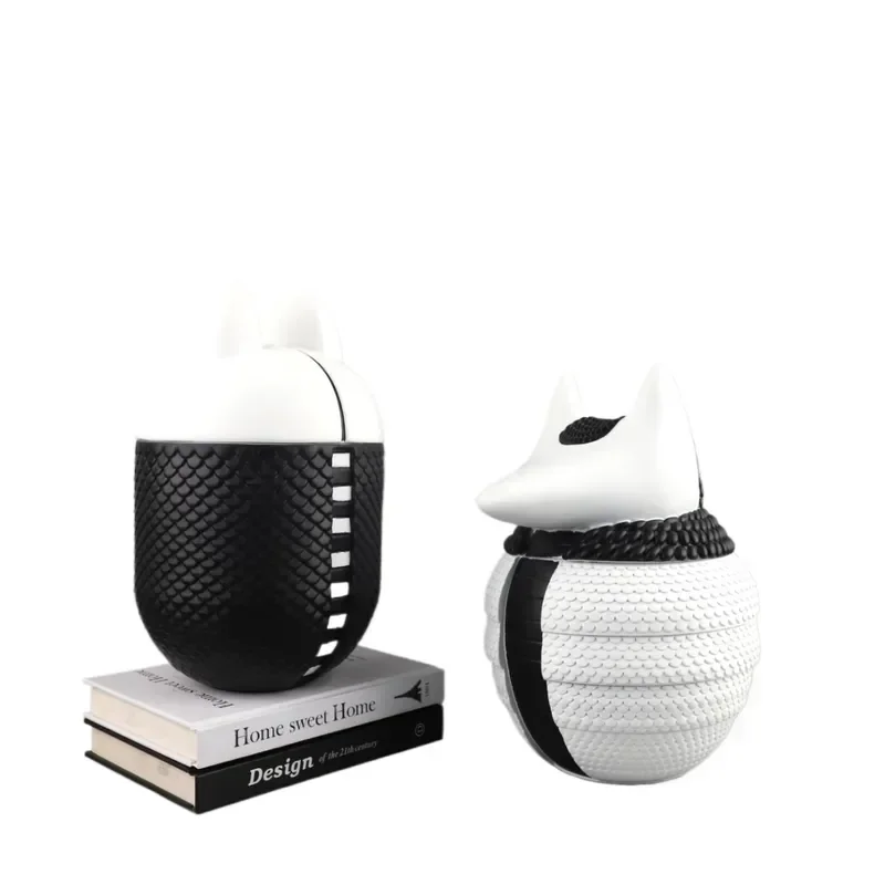 Nordic Creative Little Monster Candy Storage Box Resin Ornament for Living Room Bedroom Soft Home Decor Accessories