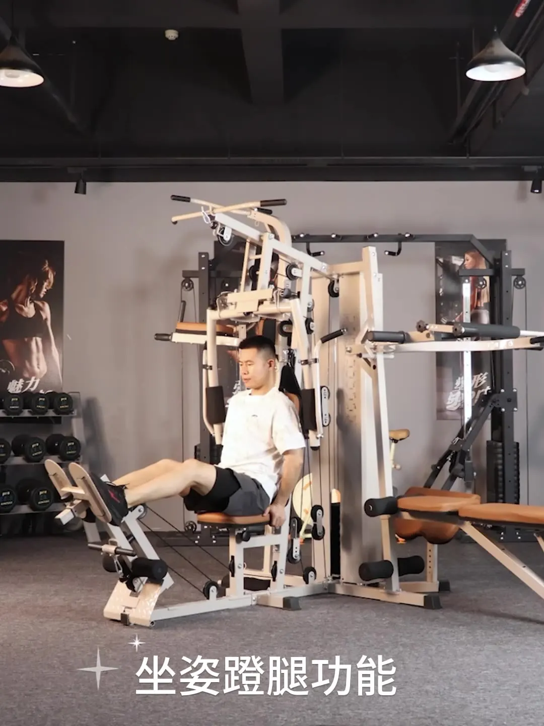 Multi-functional Integrated Combination Set of Complete Home Strength Training Equipment (all-in-one Multi-functional Trainer)