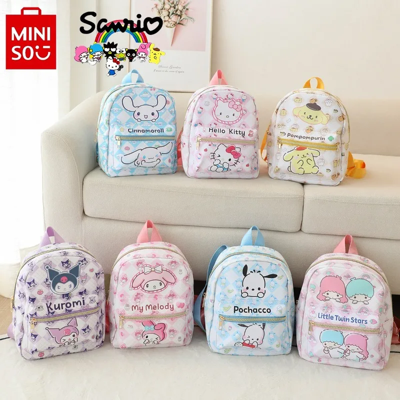 Miniso Sanrio New Girls' Backpack Fashionable High Quality Women's Backpack Cartoon Small Fresh Cute Children's Backpack