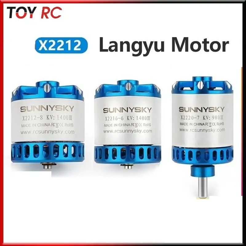 

Langyu 3-го поколения Langyu 2212 Бесщеточный двигатель Модель самолета Мотор самолета с неподвижным крылом X2216 2220sunnysky