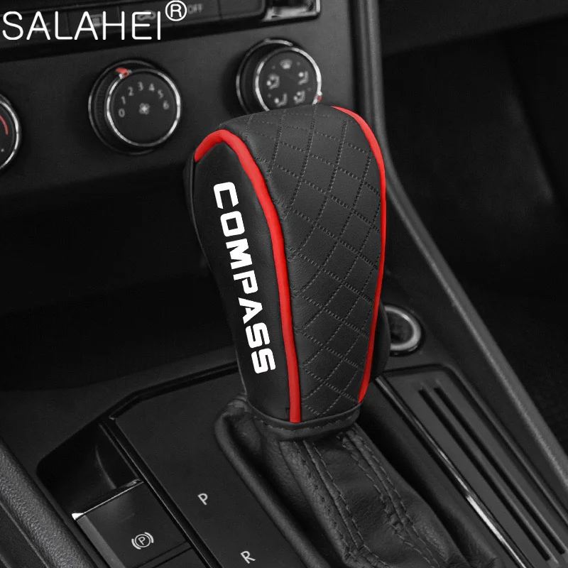 For Jeep Grand Cherokee Wrangler JK Gladiator Compass Renegade  Car Center Console Gear Shift Knob Cover Handle Case Accessories