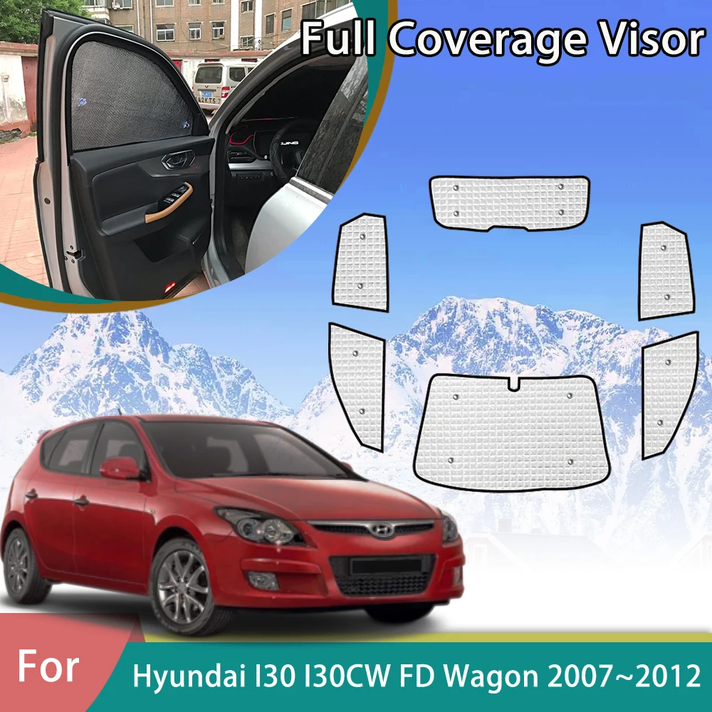 

Car Full Coverage Sunshade For Hyundai I30 I30CW FD Wagon 2007~2012 UV Protection Windshields Accessories Window Visor 2009 2010