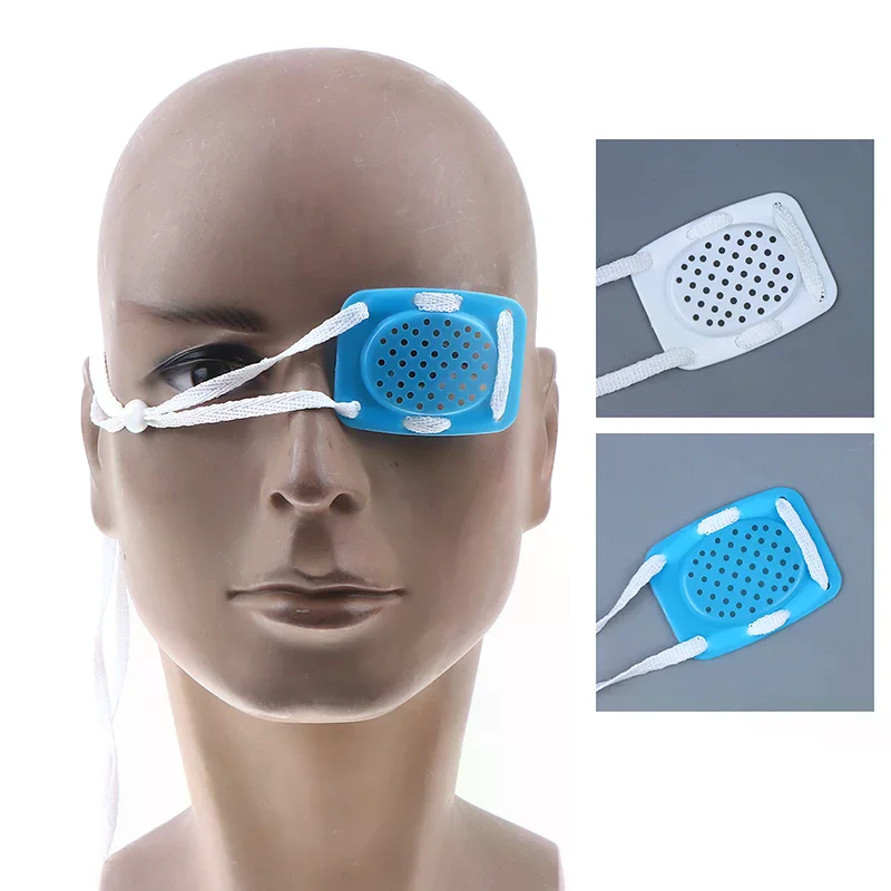 Square Porous PC Plastic Eye Care Eye Shield With Wear Rope Needed After Ophthalmic Surgery Collision Avoidance Eye Protection