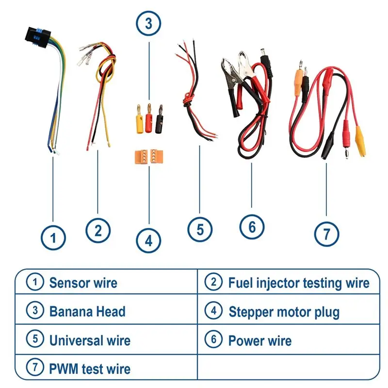 A30F-New QDB-4A Automotive Ignition Coil Tester Idle Stepper Motor Solenoid Valve Injector Actuator Driver Car Oxygen Tester