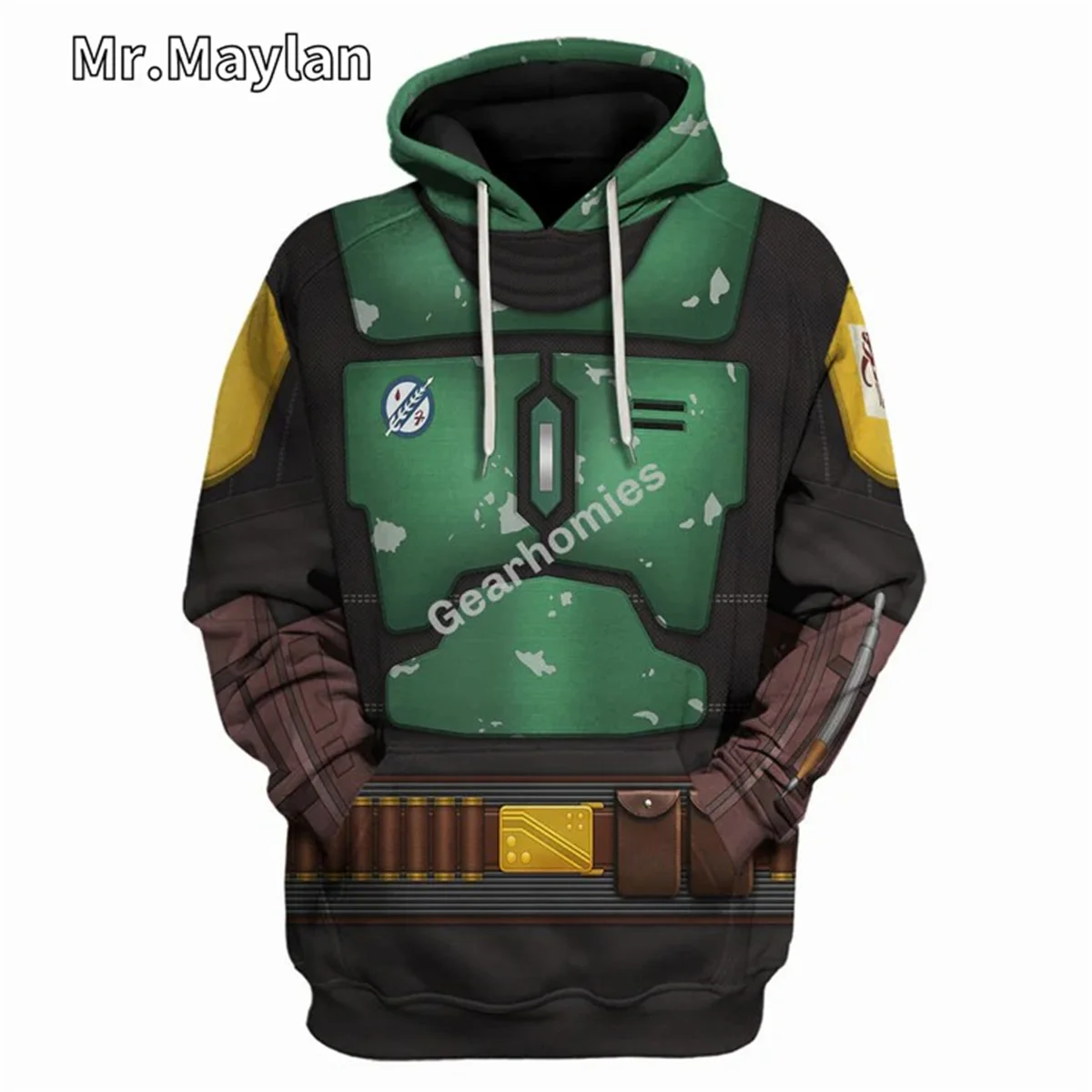 The Book Of Boba Fett Uniform Cosplay Costume 3D Unisex Hoodie Men Sweatshirt Streetwear Zip Pullover Casual Jacket Tracksuits