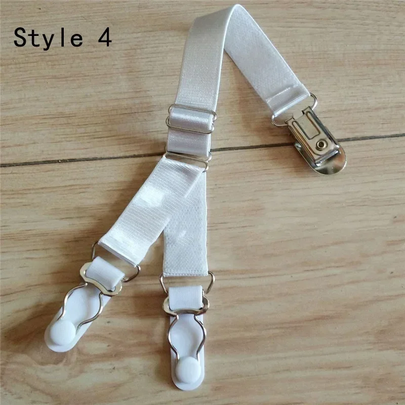 1pc Woman Sexy Y-shaped Double Socks Clip Duckbill Buckle Garter Leg Straps Garter Elastic Stockings Belt Sexy Metal Clips