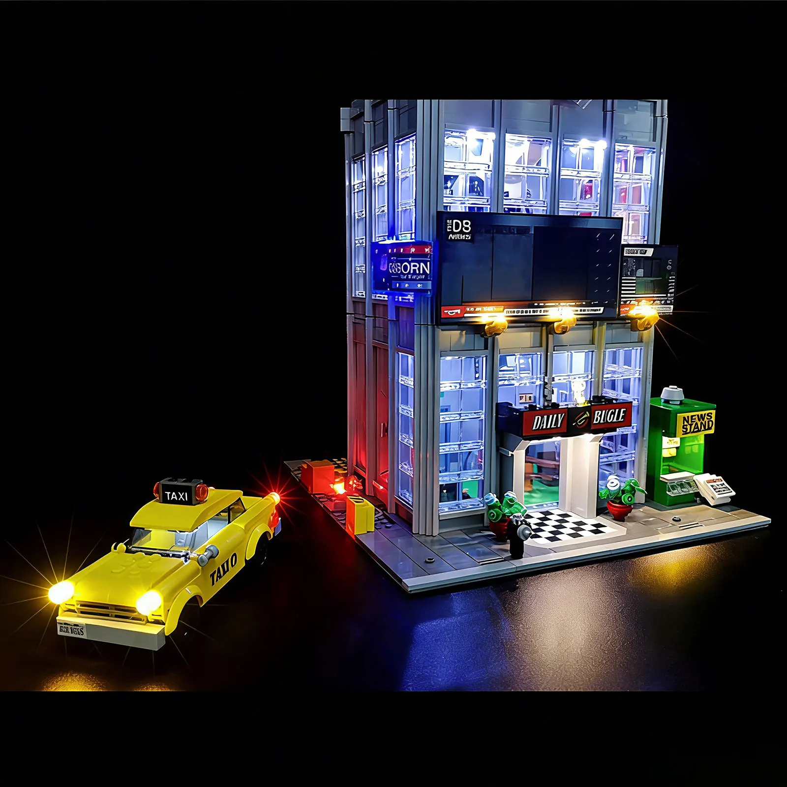 Kit de iluminación LED BRIXSPARK para LEGO 76178, diseño de actualización DIY Daily Bugle, no incluye el juego de bloques de construcción Lego