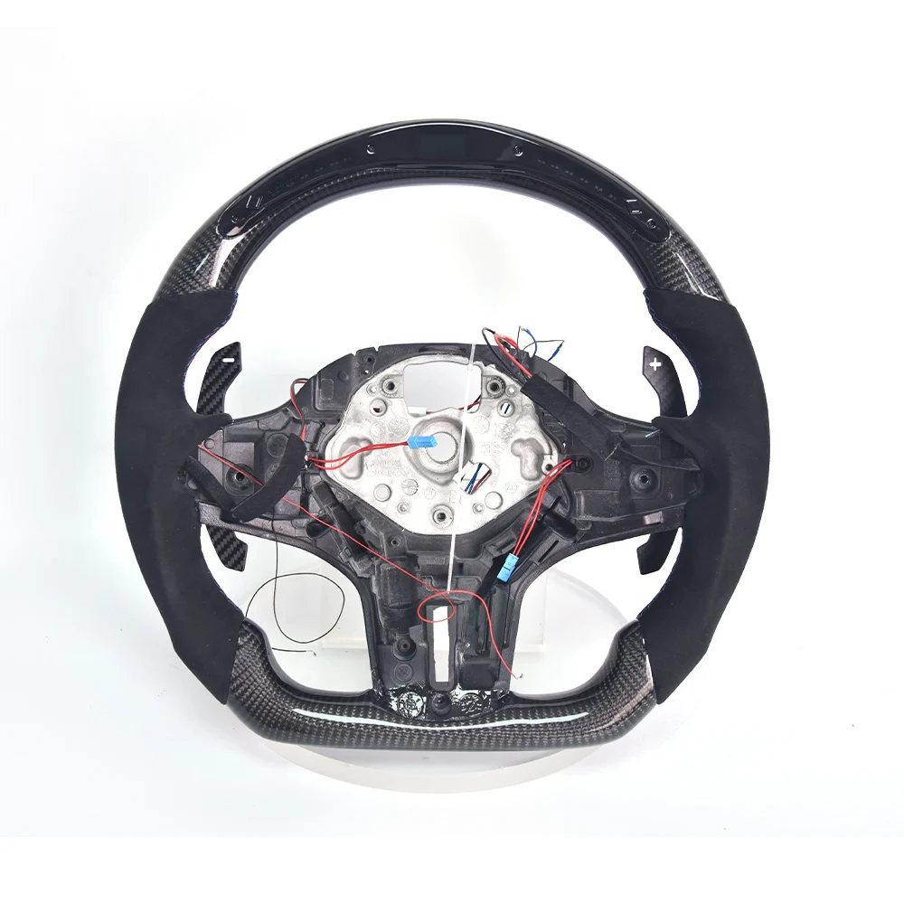 For 2023 BMW X6M Model Modification Forging Carbon Fiber Steering Wheel Assembly Suede Perforated Leather Customized Upgrade