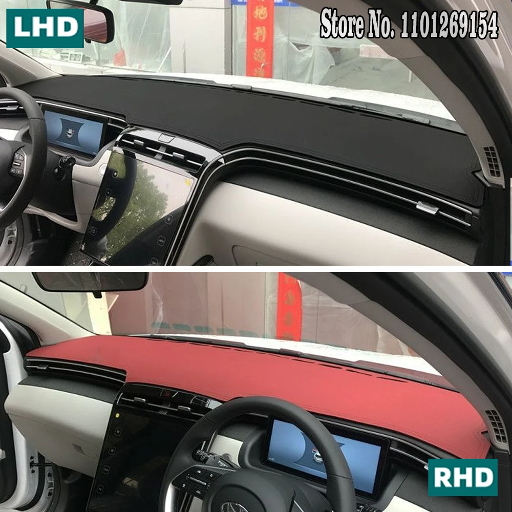 

Leather Dashmat Dashboard Cover Pad Dash Mat for Hyundai Tucson NX4 NX4E 2021 2022 2023 Car Accessories Atuo Interior Anti-slip