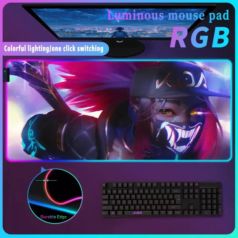 

Коврик для мыши Anime L_league of L _ legends с Rgb подставкой для ноутбука