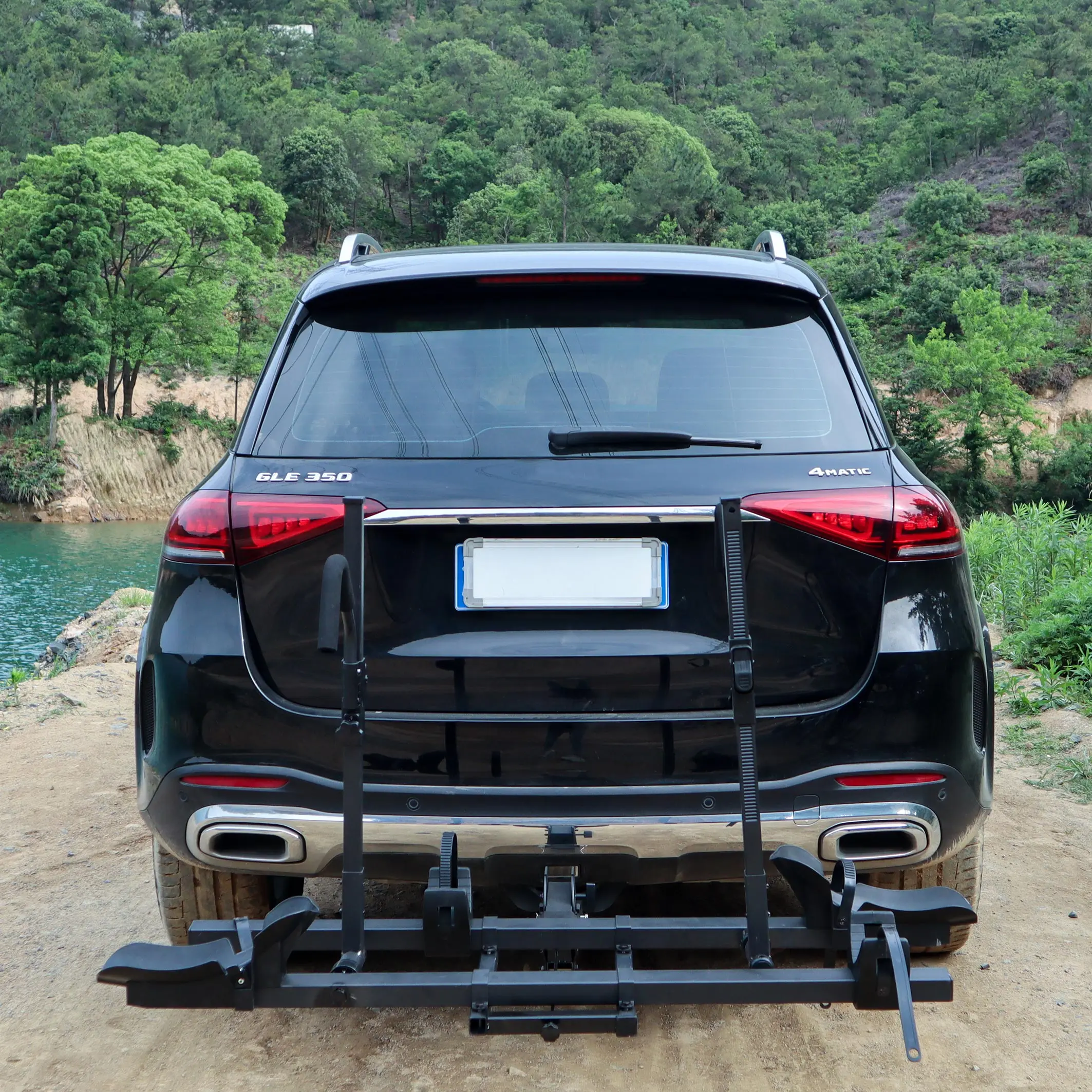 best price Bicycle rear carrier Rack mounted bike for car hitch vertical  bicycle rack wall mount bike rack