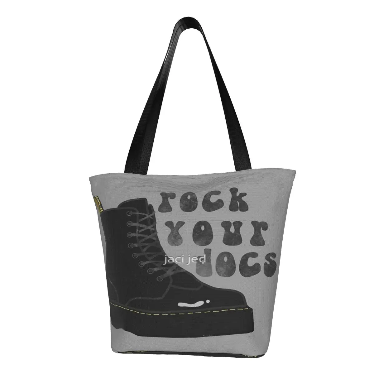 Doc Martens Casual Shoulder Tote Shopping Bag Portable Zip Pocket Bag For Fitness Christmas Present