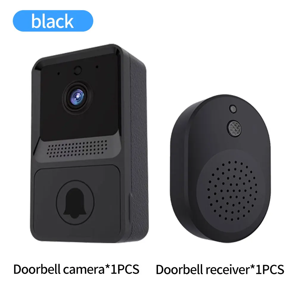 Smart Video Doorbell 480P Door Bell Monitor Home Security Video Camera Wireless Intercom with Night Vision Real-Time Monitoring