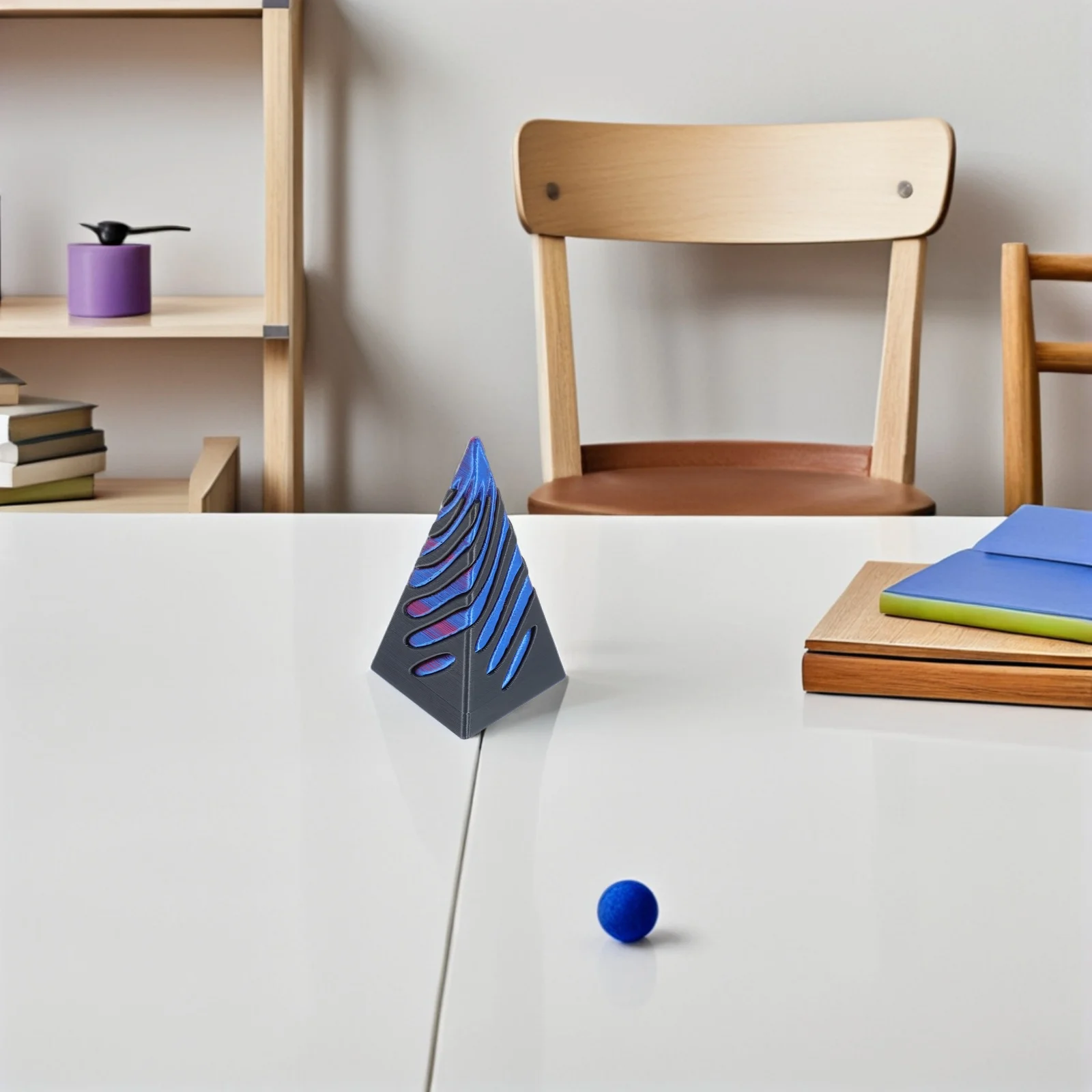 دوامة مخروط ثلاثية الأبعاد مطبوعة تململ تصميم الاسترخاء مكتب الوهم Pasthrough الهرم المستحيل دوامة ثلاثية الأبعاد مطبوعة ألعاب متململة