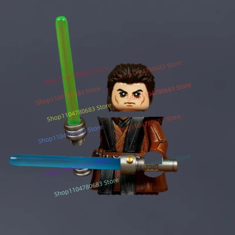 

MOC Building Blocks Mini Figure Star Wars Jedi Knight Assembly Model Display Movie TV Character Toy Holiday Gift Collectible