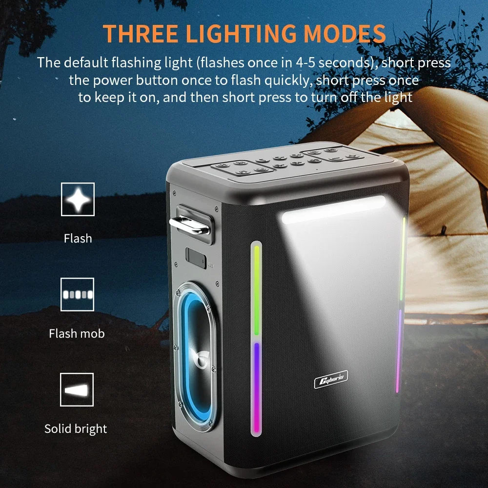 X15 Portable Party Kalaoke Speaker XTREME3 400W High Power BT Speaker RGB Colorful Light Wireless Subwoofer  Boombox3 RGB Light