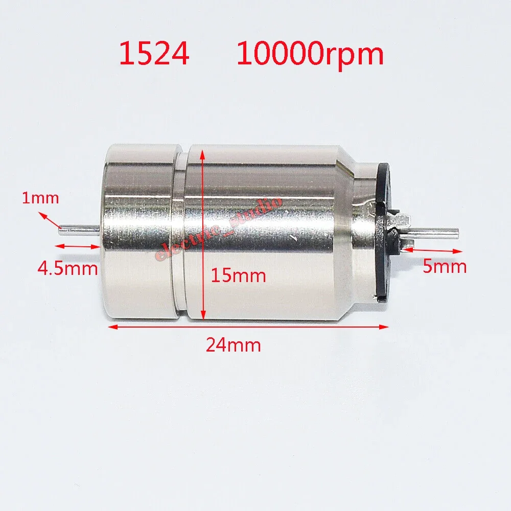 8mm-10mm-12mm-15mm-17mm Mini Coreless Motor Dual Shaft DC 6V 9V 12V Strong Magnetic High Speed Engine DIY RC Model Rail Train