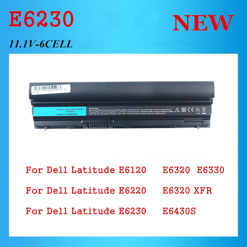 

E6230 Battery For DELL Latitude E6120 E6220 E6230 E6320 E6320 XFR E6330 E6430S FRROG V7M6R WJ38 WJ383 WRP9M Y0WYY Y40R5 Y61CV