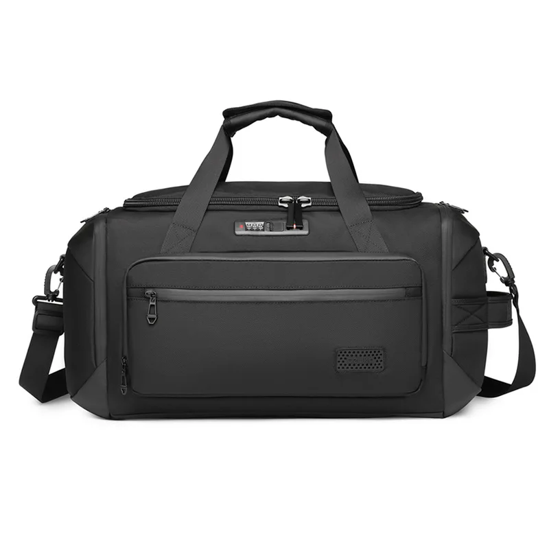 Bolso de viaje Oxford para hombre, bolsa de equipaje de gran capacidad, de negocios, de hombro, para exteriores, impermeable, para fin de semana