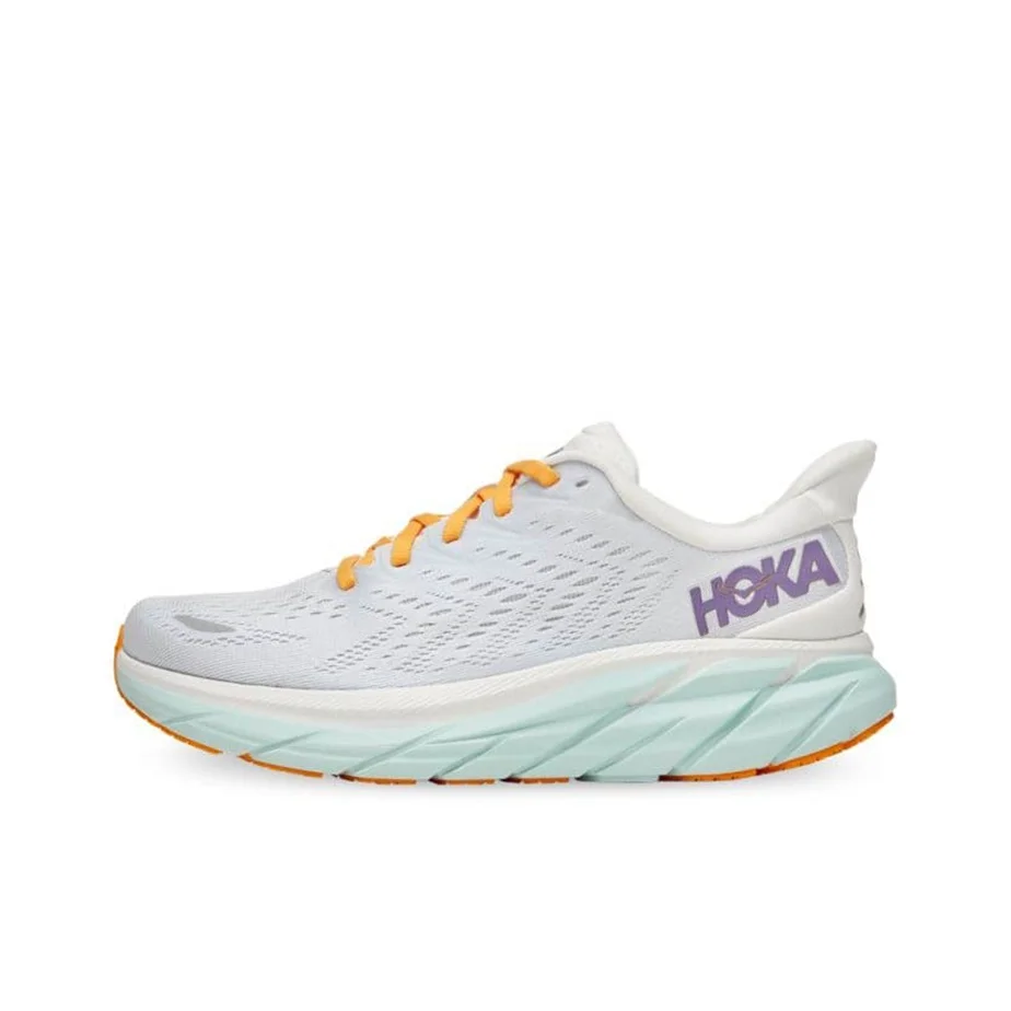 

HOKA ONE ONE Clifton 8 Blanc De Blanc Purple Seafoam Women's 1119394-BDBW