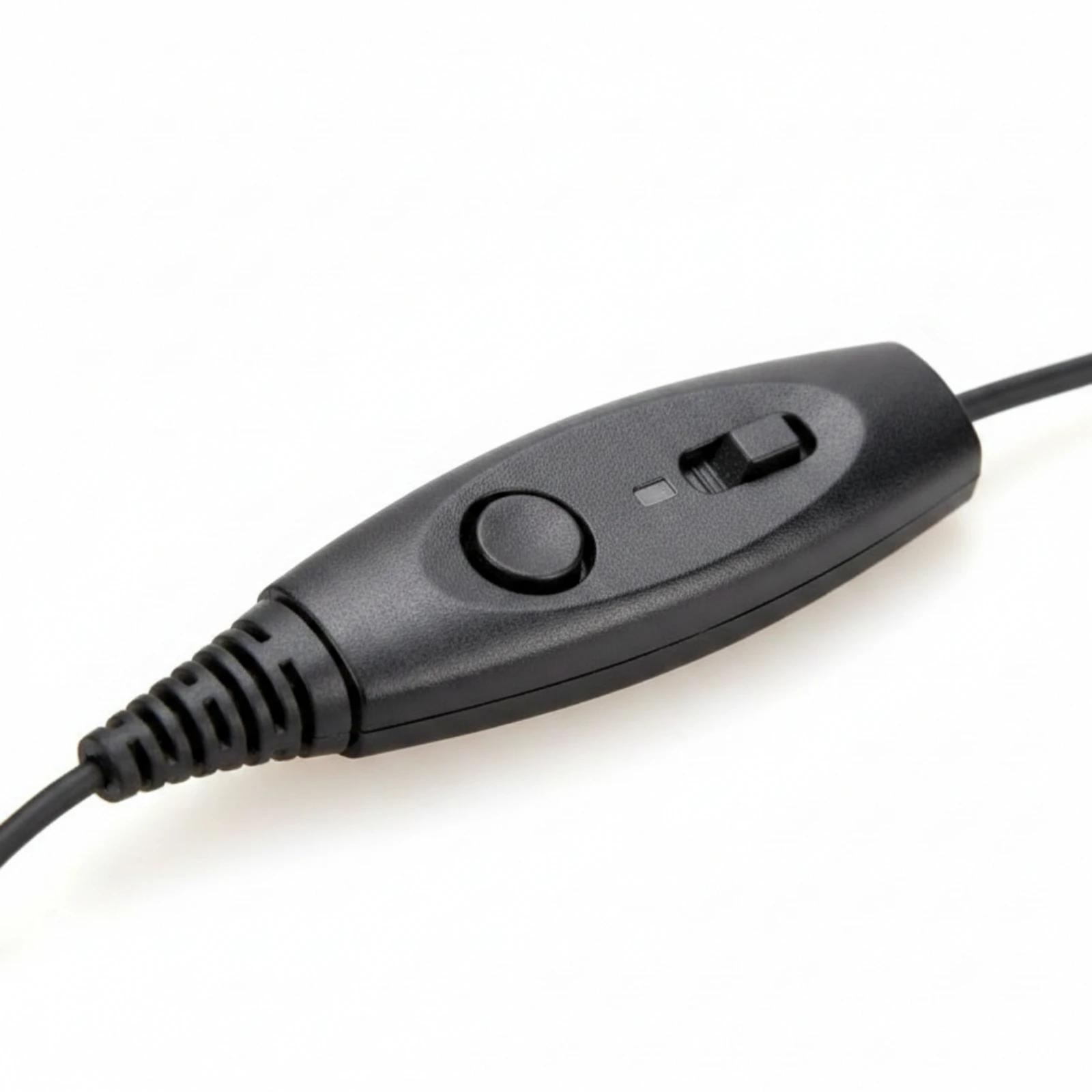 

Wired Headset with Single Ear Cushion Coiled Headset with Flexible Audio Pickup Arm Hands-Unrestricted Adjustable