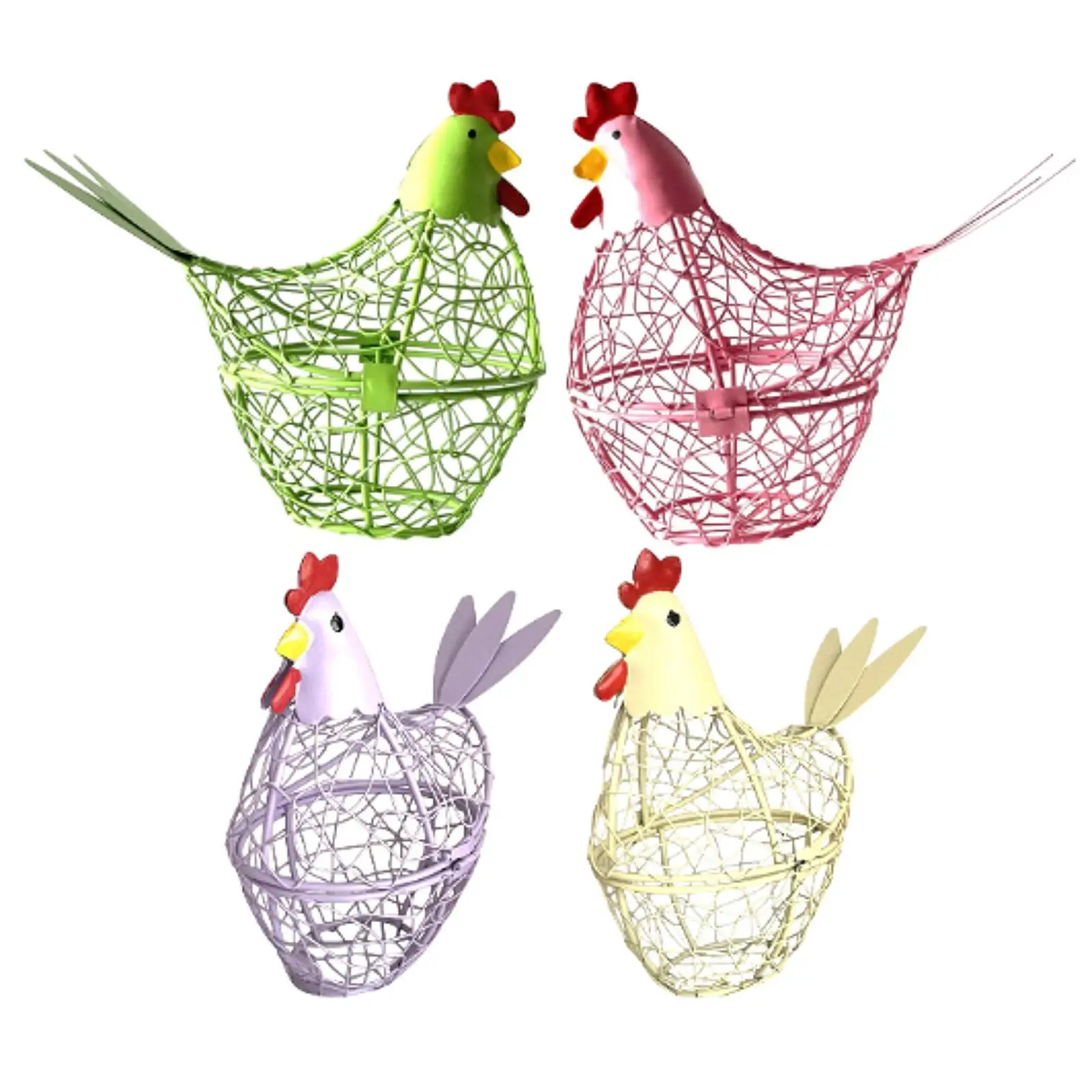 Egg Holder Small Household Serving Tray Fruits Vegetables Rack Chicken Shape