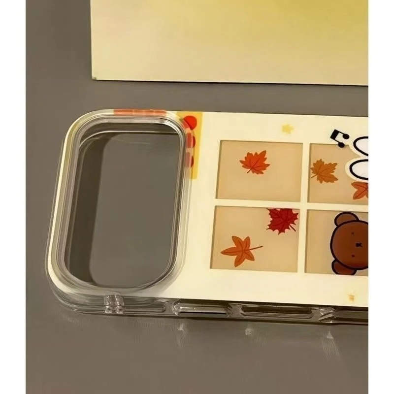 New Kawaii Miffy Phone Case All Inclusive Soft Shell Anti Drop Cartoon Cute Suitable for IPhone 17 16 15 14 13 12 11 Pro Max Air