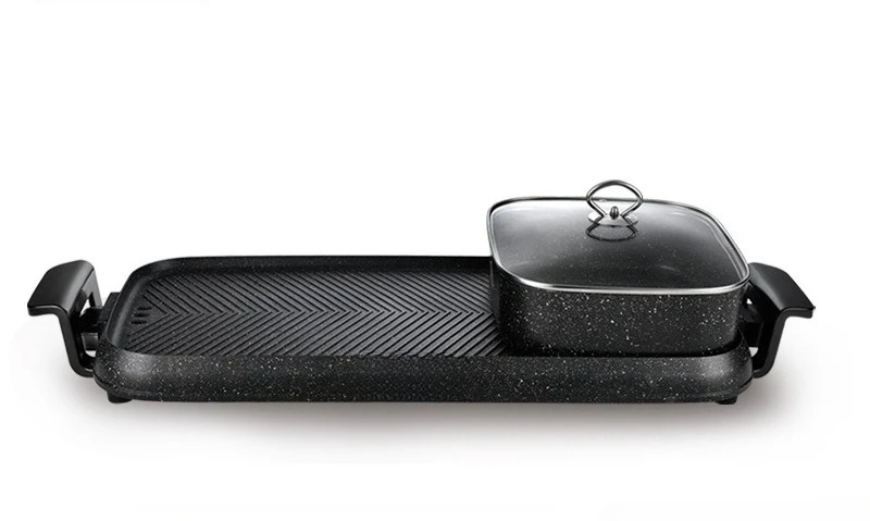 

New type of extra long baking pan, household rinsing and grilling integrated barbecue, household, party