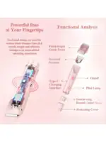 Women's Bikini Trimmer, Women's Electric Shaver, Replaceable Heads, Facial and Intimate Hair Trimmer, USB Rechargeable, with Base, Travel Cordless Body Shaver, Suitable for Face/Legs/Underarms, Women's Gift 7