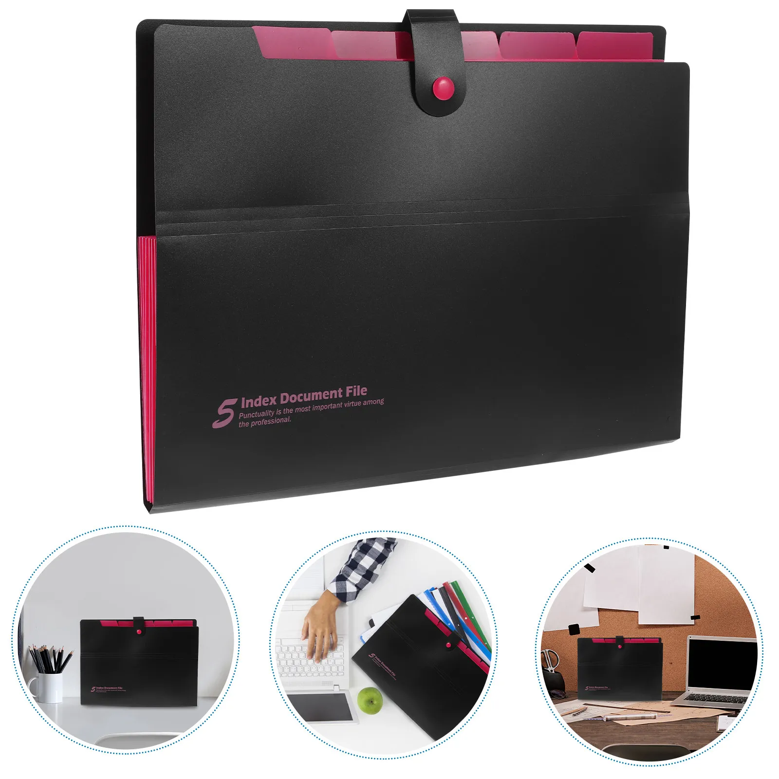 

Multi-Layer Expandable Accordion File Folder Large Capacity Document Organizer Portable Storage File Bag for Bills Receipts