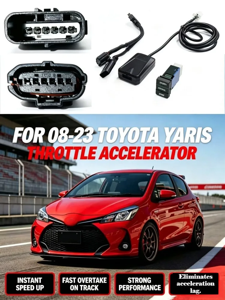 Electronic Throttle Controller  Acceleration Booster For 08-23 Toyota Yaris Eliminates acceleration lag Fixing Slow Acceleration