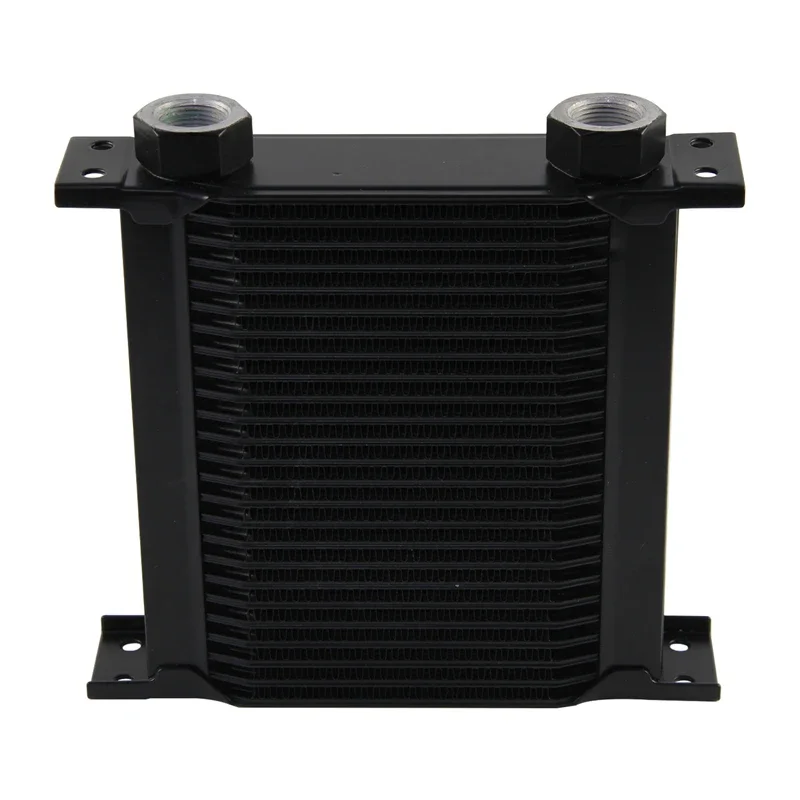 

Универсальный масляный радиатор трансмиссии, 10/13/16/19/25/34/44 рядный двигатель M22 × 1,5, внутренние порты 128 мм, толщина 50 мм, черный алюминий