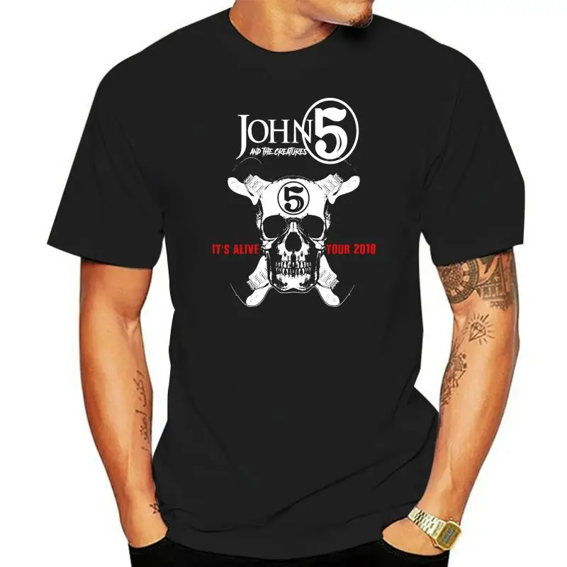 John 5 and the Creatures Tour 2022 Men's Black T-Shirt Size S M L XL XXL XXXL