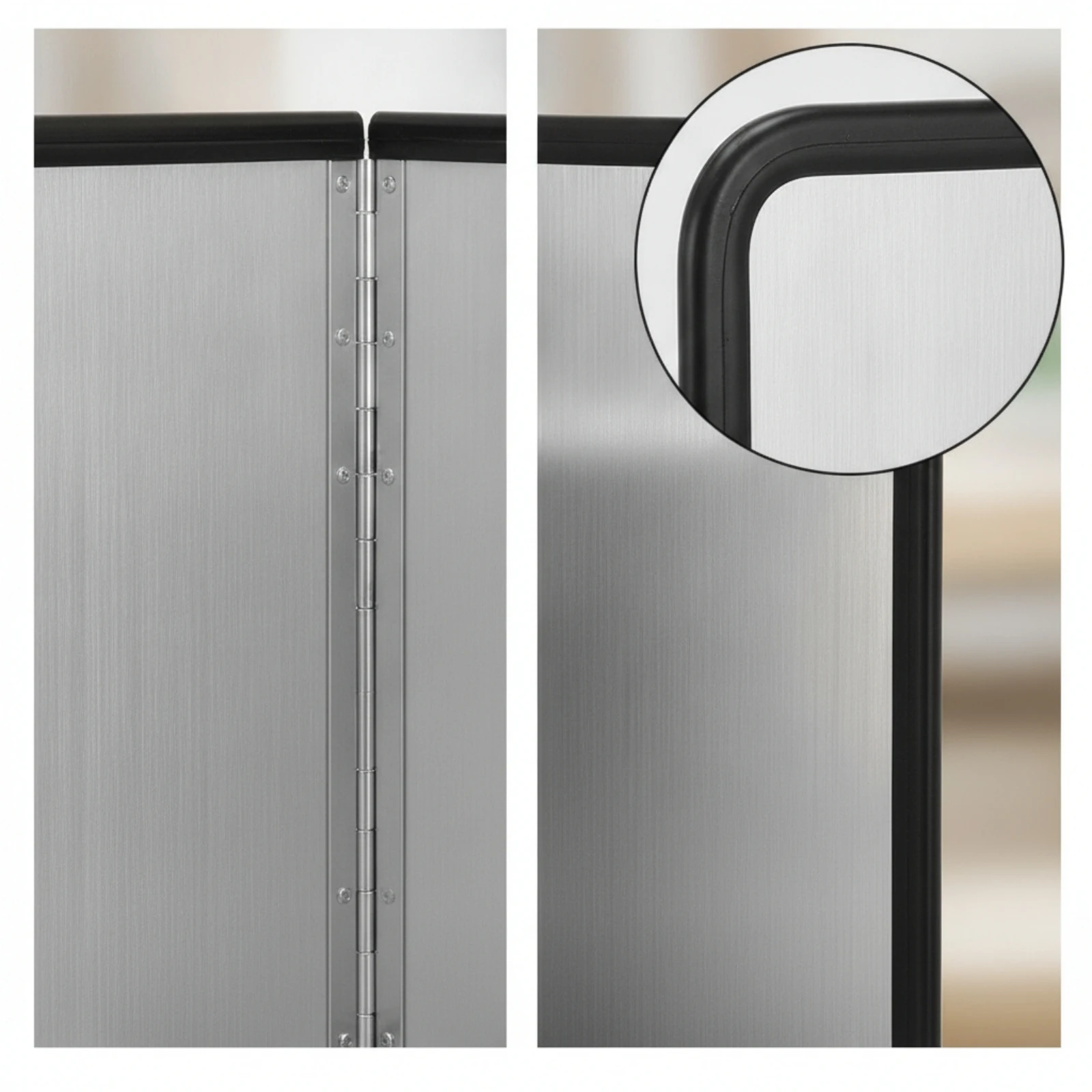 Cooktop Splatter Guard Stainless Steel 2-Panel Splatter Guard Freestanding Foldable for Home Cooks, Kitchen, Frying