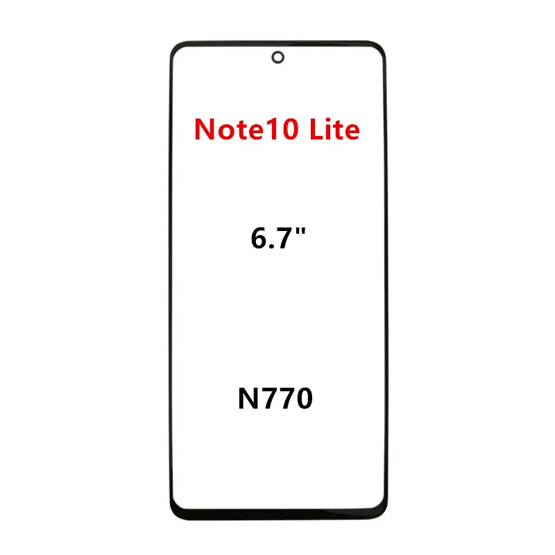 Touch Screen For Samsung Galaxy Note 20 Note 10 Lite Out Glass LCD Front Panel Lens With OCA