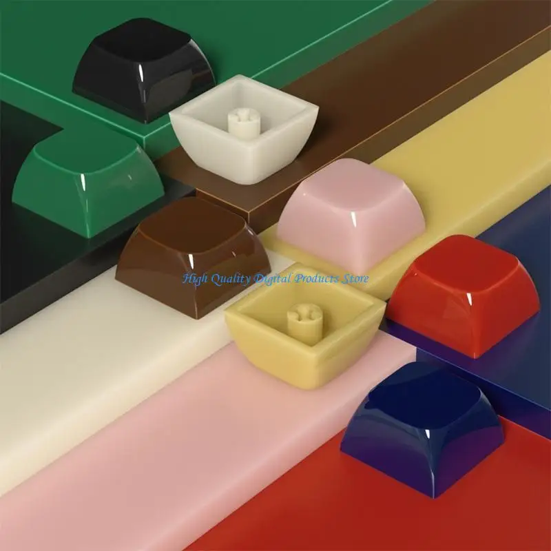 U2JE 10PCS Jelly Blank Keycaps มีคุณสมบัติการระบุจุดด่างสำหรับการเล่นเกมและการเขียนโปรแกรมคีย์บอร์ดเครื่องจักรกลเชิงกลไก