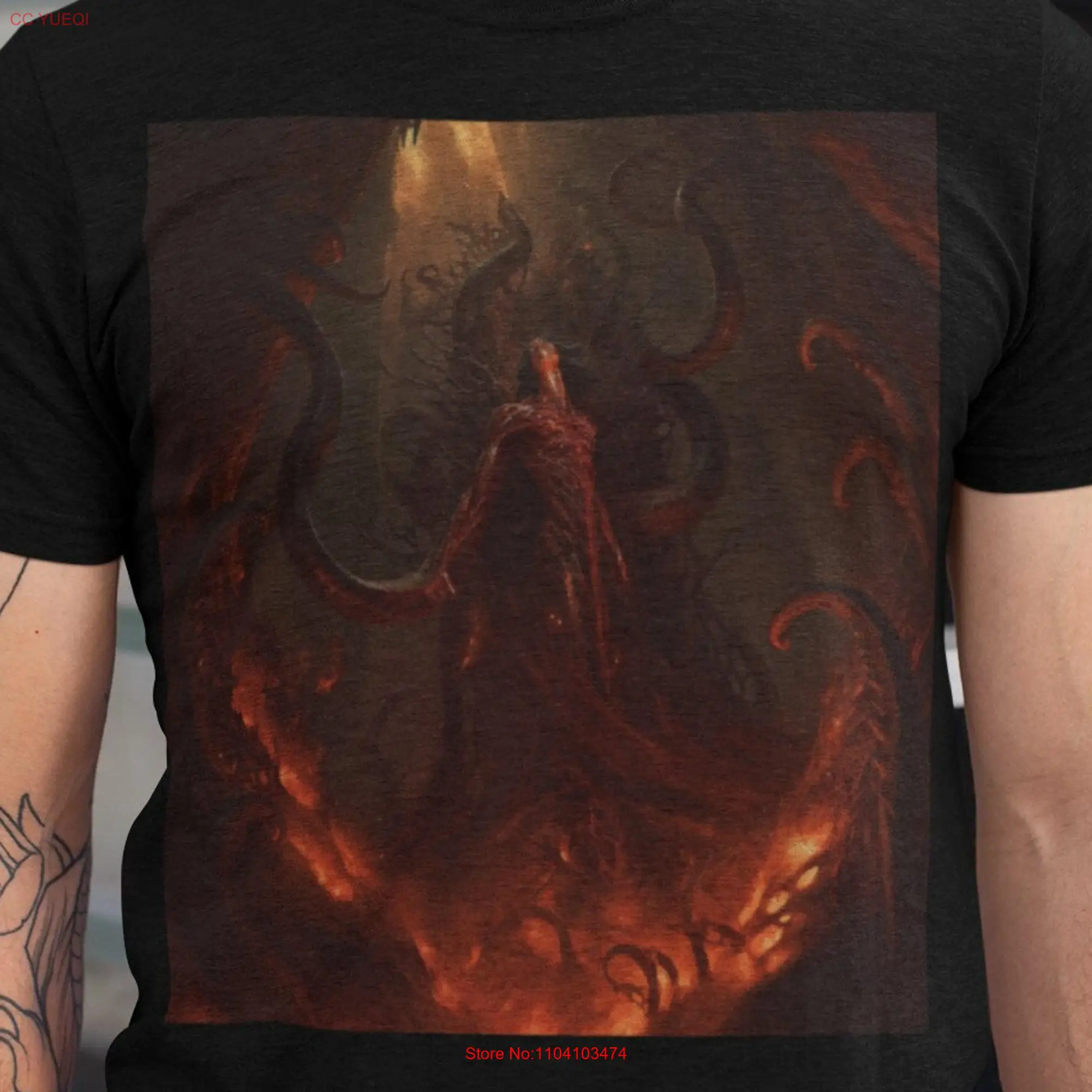 Pit of Hell T Shirt Lucifer Inferno Abyss long or short sleeves