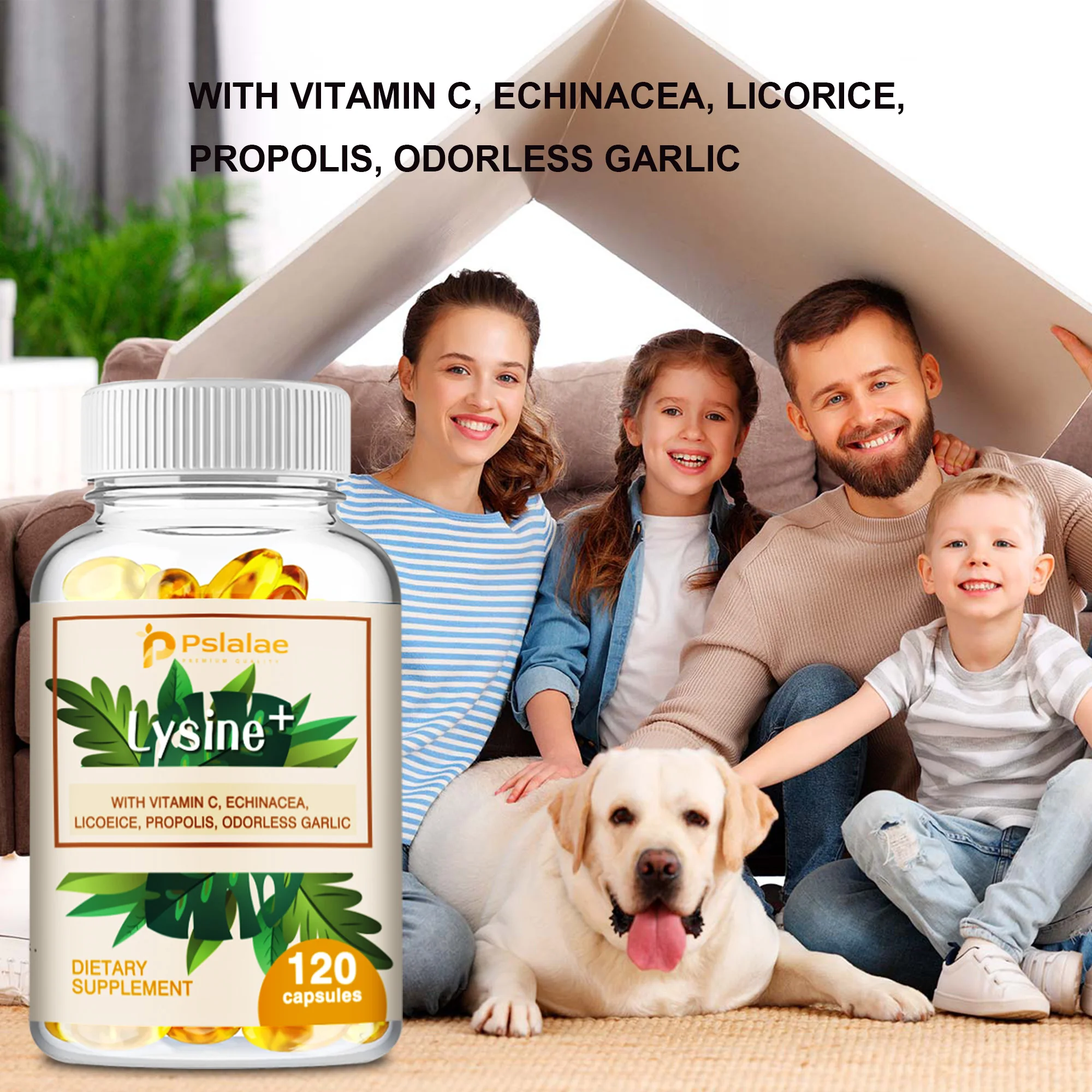 كبسولات ليسين فائقة ، دعم المناعة ، العناية بالفم ، مضادات الأكسدة ، مع فيتامين C ، الشينيا ، عرق السوس ، كبسولات