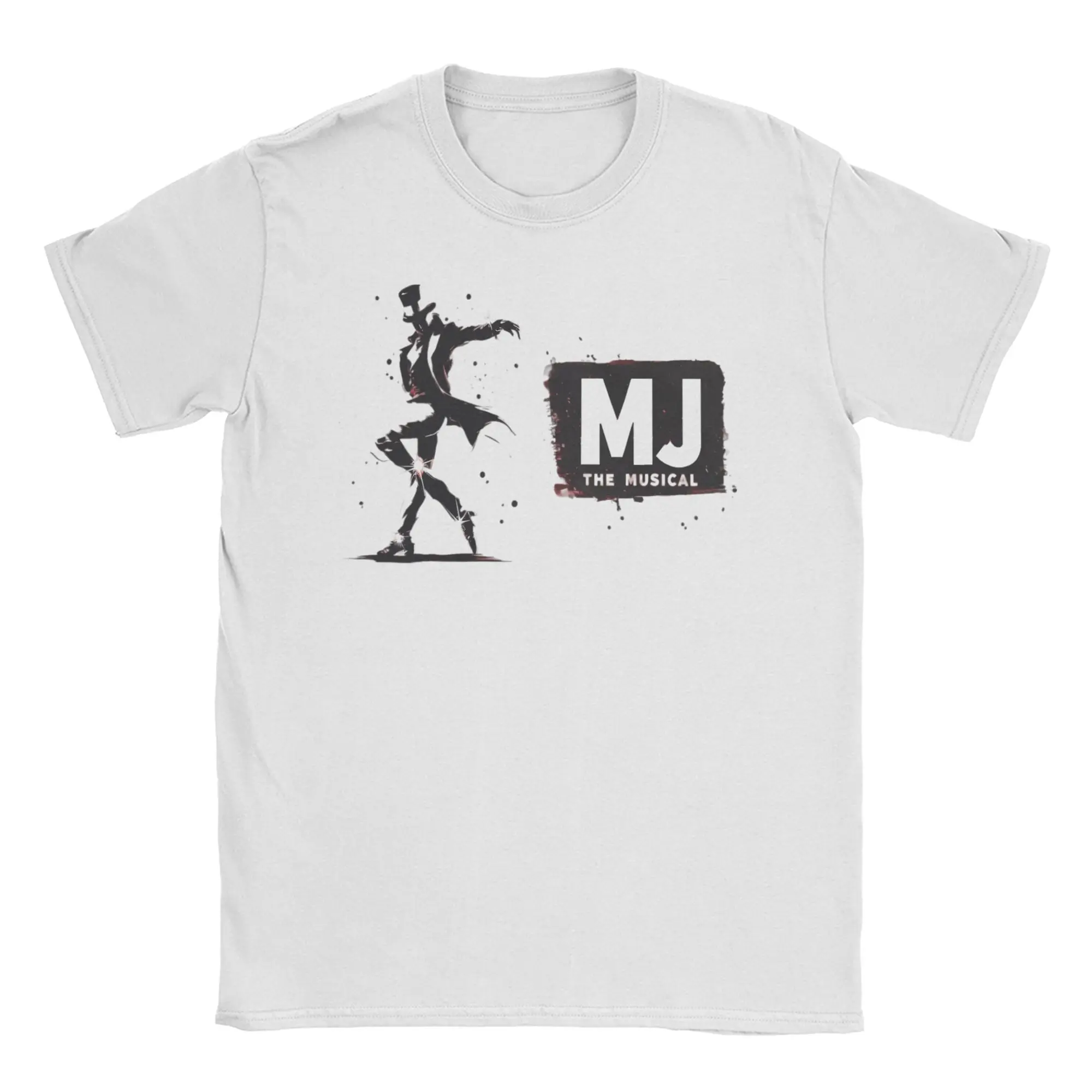 Men MJ king of pop  The Musical Moonwalk Tribute – Iconic Silhouette T Shirt Cotton Clothes Round Neck Tees New Arrival T-Shirt