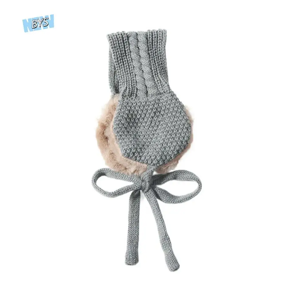 

Portable Windproof Winter Thickened Earmuffs Foldable Wool Plush Ear Cover Headband Scarf Outdoor Anti-cold Earflap Ear Warmers