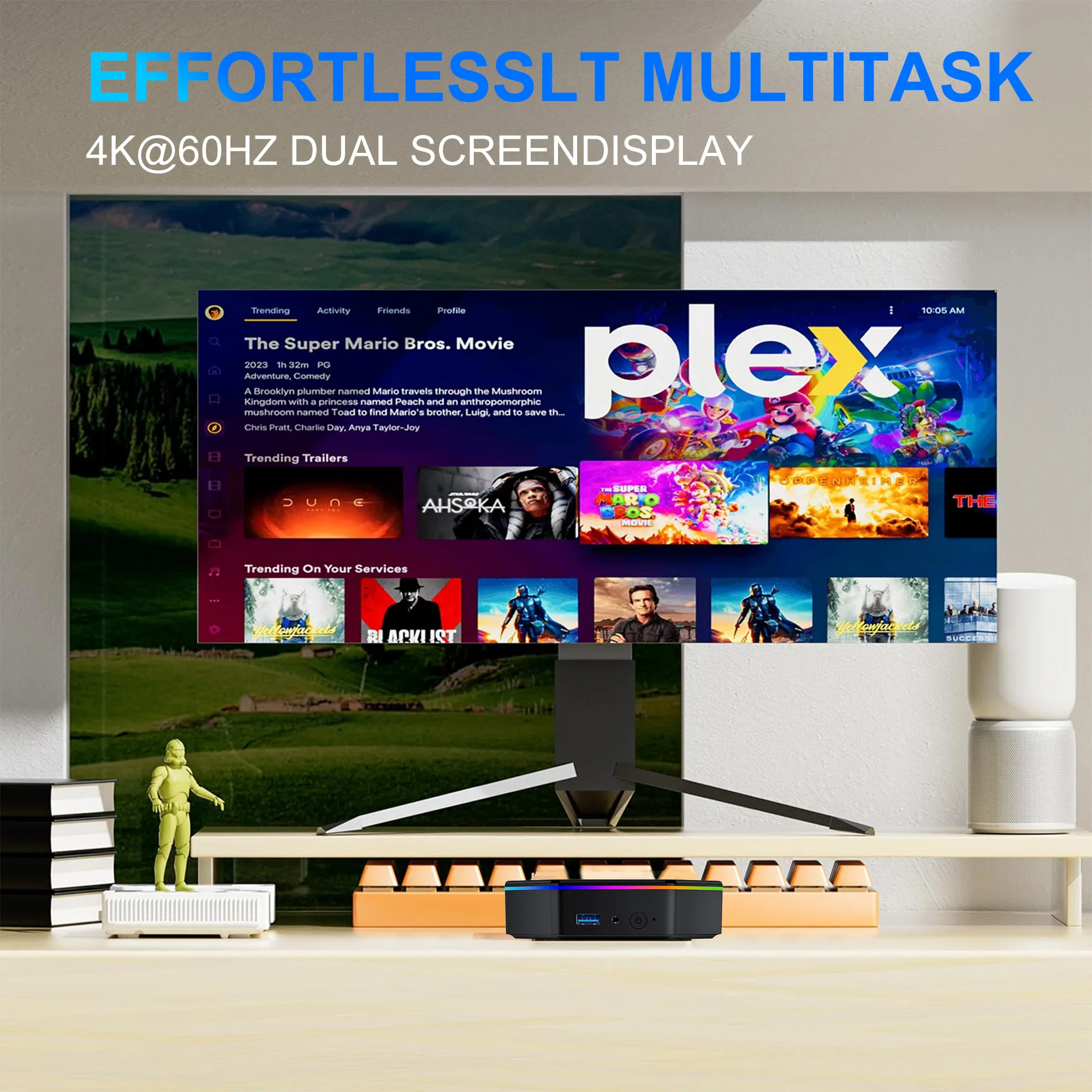 Bestoss N6 Mini PC Alder Lake N100 4K 60Hz Intel 12th DDR4 16GB RAM 512GB ROM WiFi 5 BT4.2 mini pc windows 11 computadora de escritorio