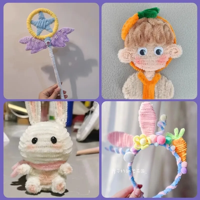 لعبة قضيب ملتوي 6 ملم مصنوعة يدويًا للأطفال بلون معكرون