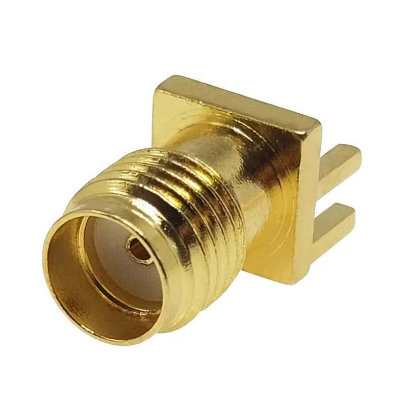 200 قطعة SMA أنثى مهايئ الرافعة 50 أوم SMA قاعدة المقبس جاك النحاس لحام لوحة دارات مطبوعة حافة محول تركيب 0.8 مللي متر/1.2 مللي متر/1.6 مللي متر