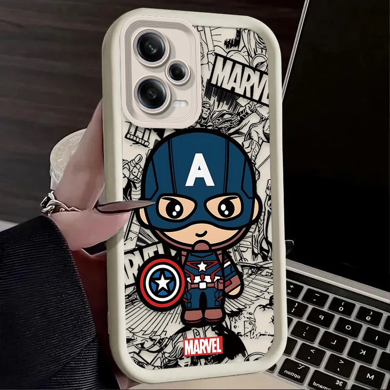 Custodia morbida Marvel Groot Spiderman per Xiaomi Redmi Note 13 14 12 11 Pro Plus 5G 12S 11S 10S 10 9 Redmi 14C 13C 12C 12 4G A3 A3X