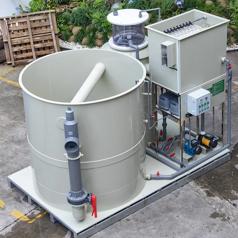 Qlozone Integrated System Aquaculture Equipment Tilapia Recirculating Water Treatment Ras System All in One for Fish Farming