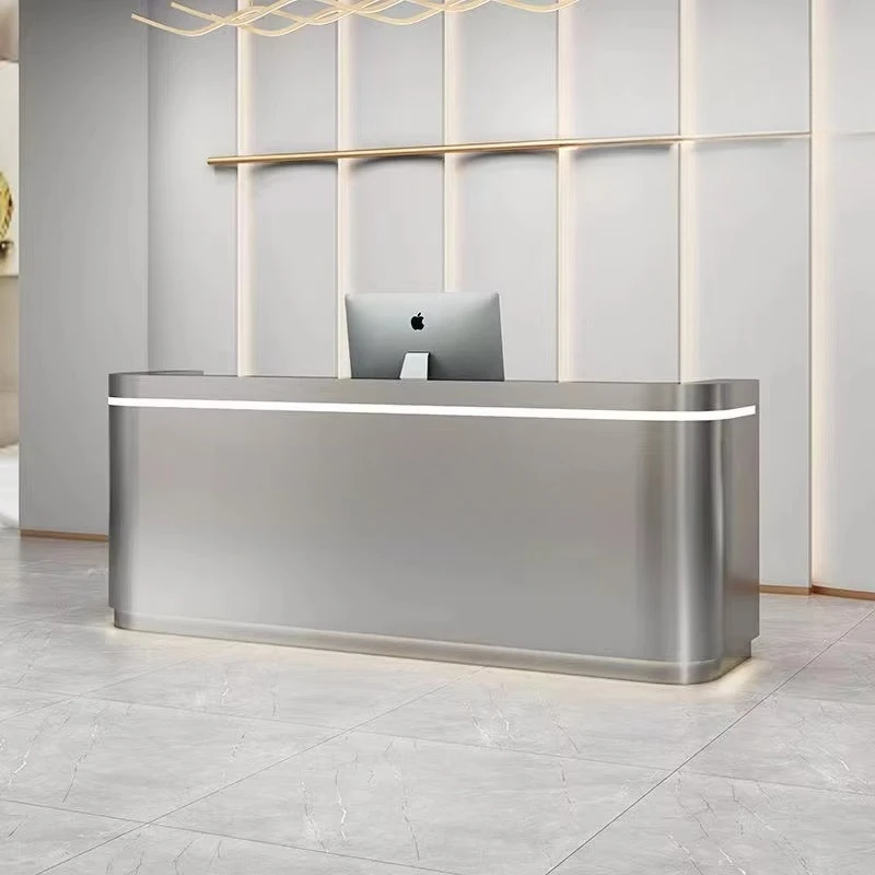 Stainless Steel Bar Counter - Multipurpose Cashier Desk for Coffee Shop, Restaurant & Retail Store, Waterproof Surface