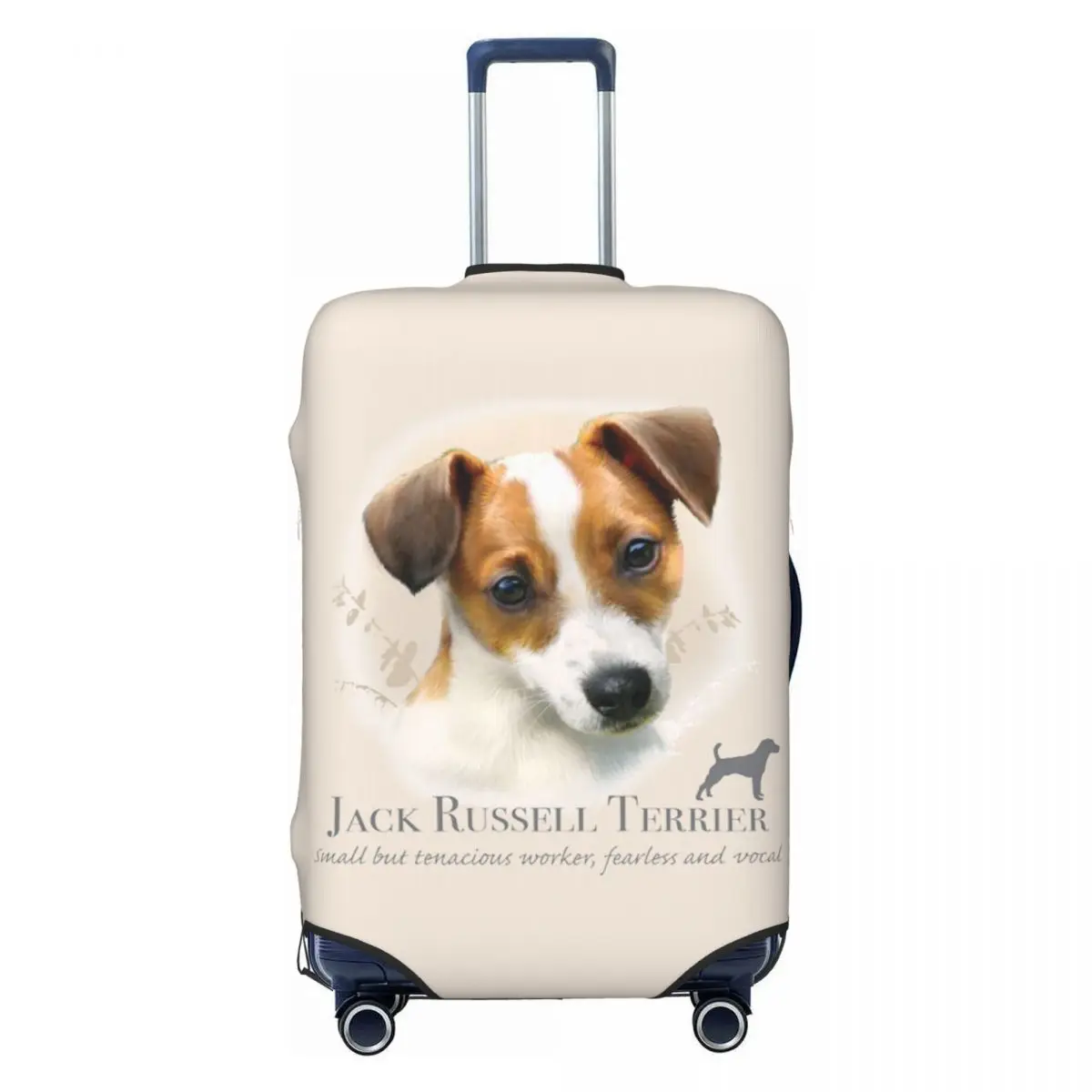 Custom Jack Russel Terrier copertura per bagagli per cani Cute Pet Animal valigia Protector Cover Suit per 18-32 pollici