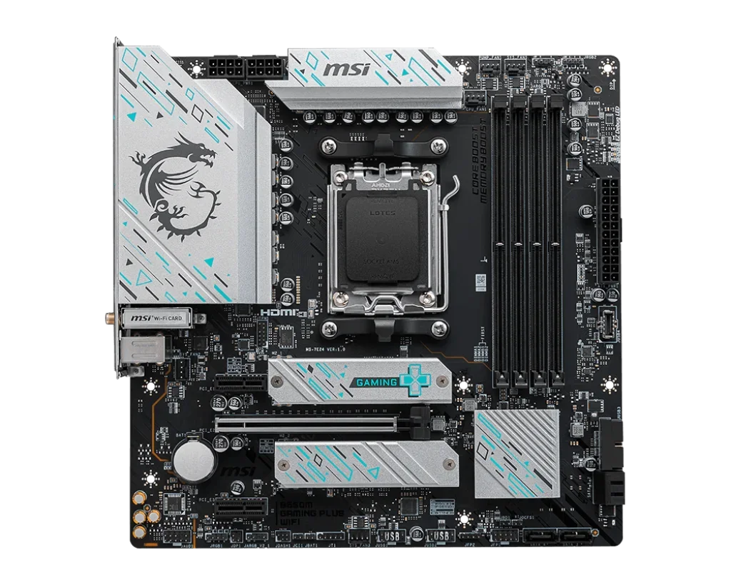 Gaming Motherboard B650M GAMING PLUS WIFI DDR5 PCIE 5.0 M-ATX Mainboard B PC Support RY-ZEN 9000/8000/7000 AM5 Processor